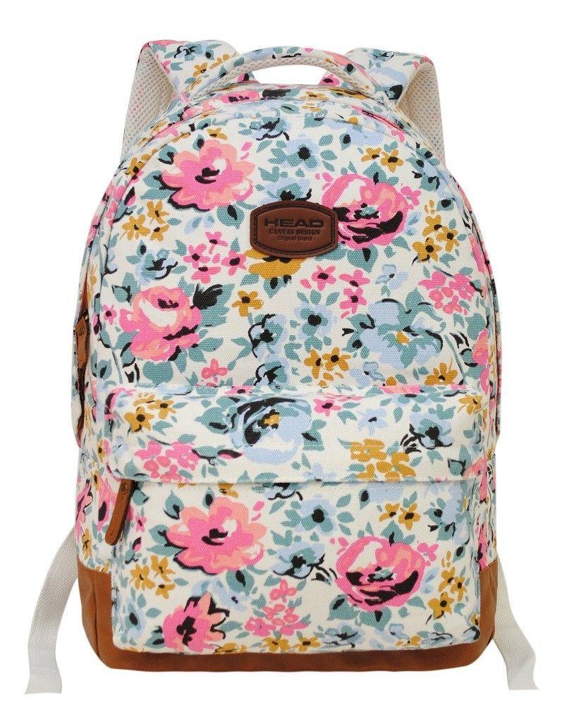 Mochila Urbana Terios Blanca Flores Head   -1