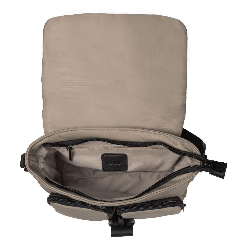 Cartera Bandolera Amparo Taupe Calu-4