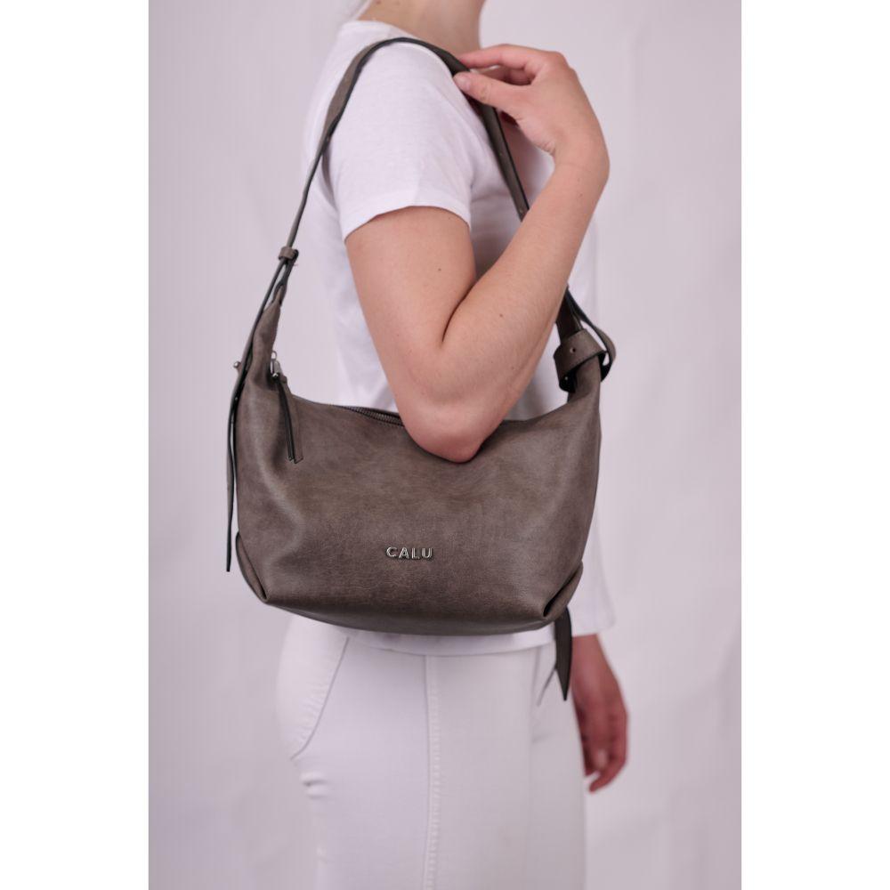 Cartera Mediana Capri PU Cafe Calu-5