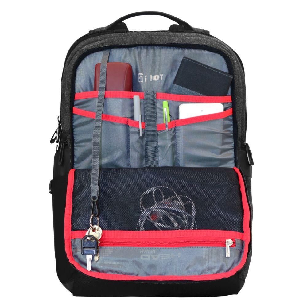 Mochila Ejecutiva Dana Gris Oscuro Head-3