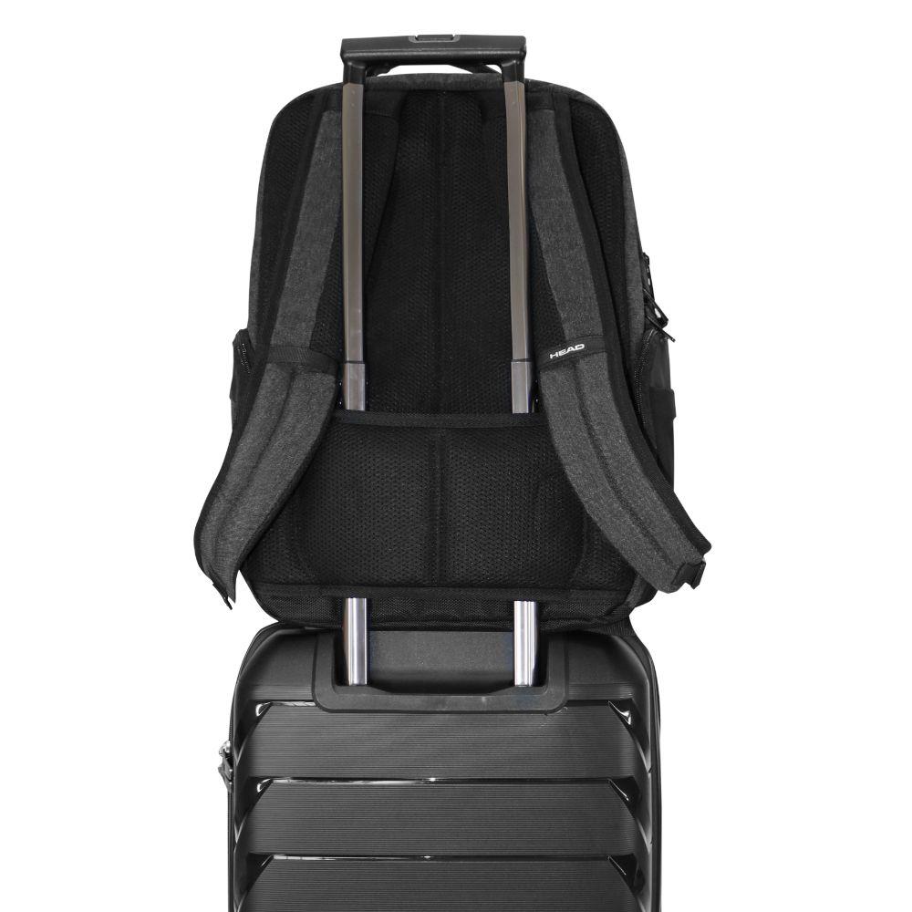 Mochila Ejecutiva Dana Gris Oscuro Head-6