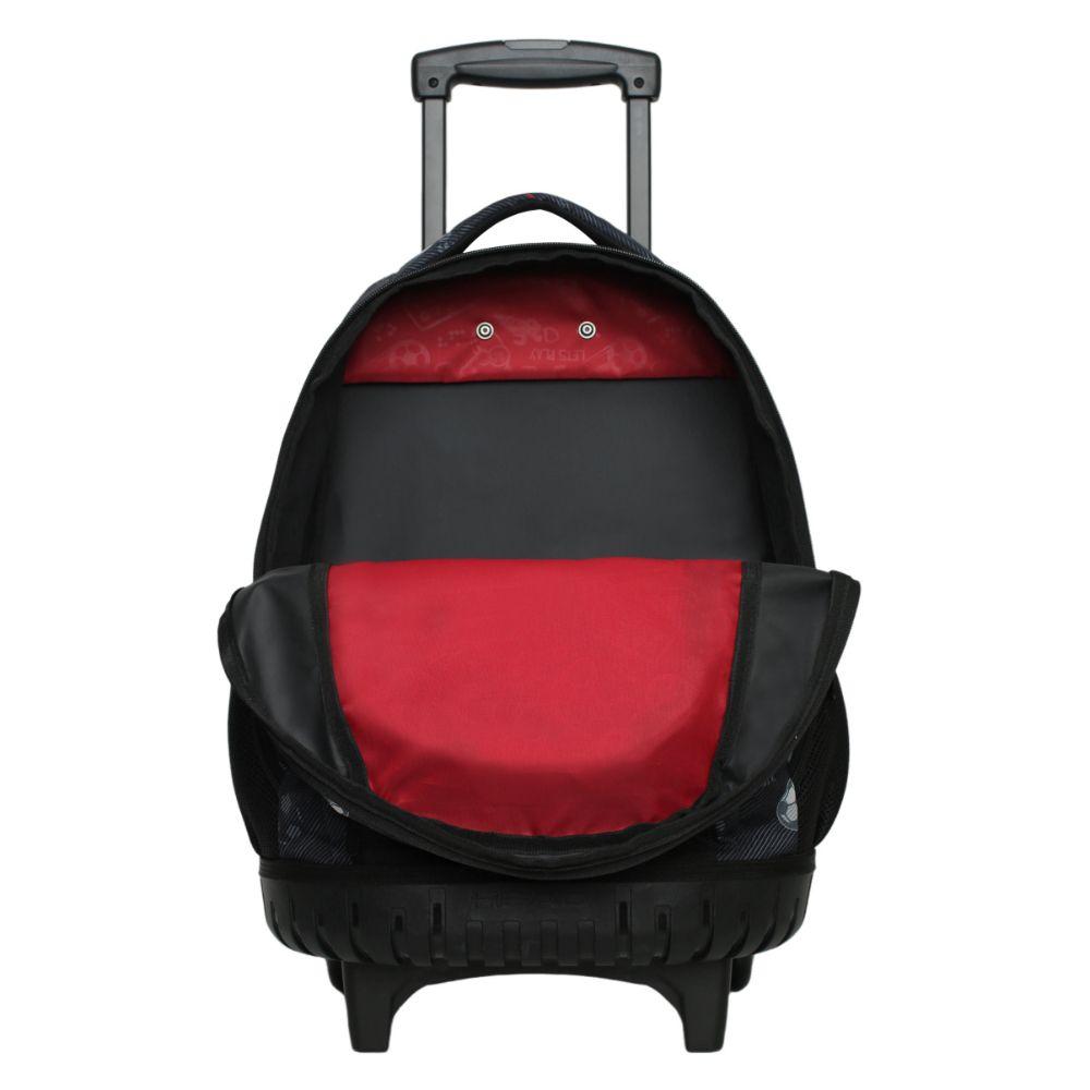 Mochila Infantil Carro New Kodiac Futbol Negro Head-3