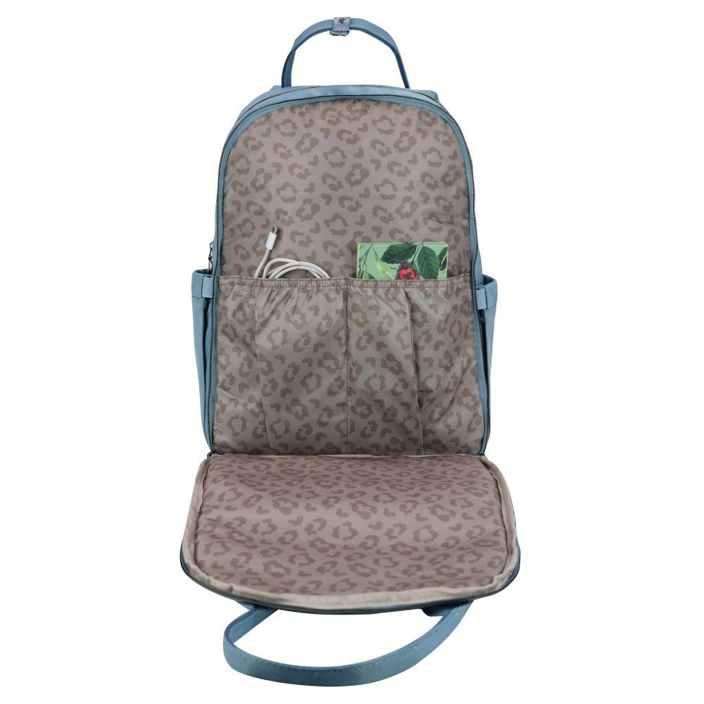 Mochila Notebook Ejecutiva JOB Turquesa Head-4