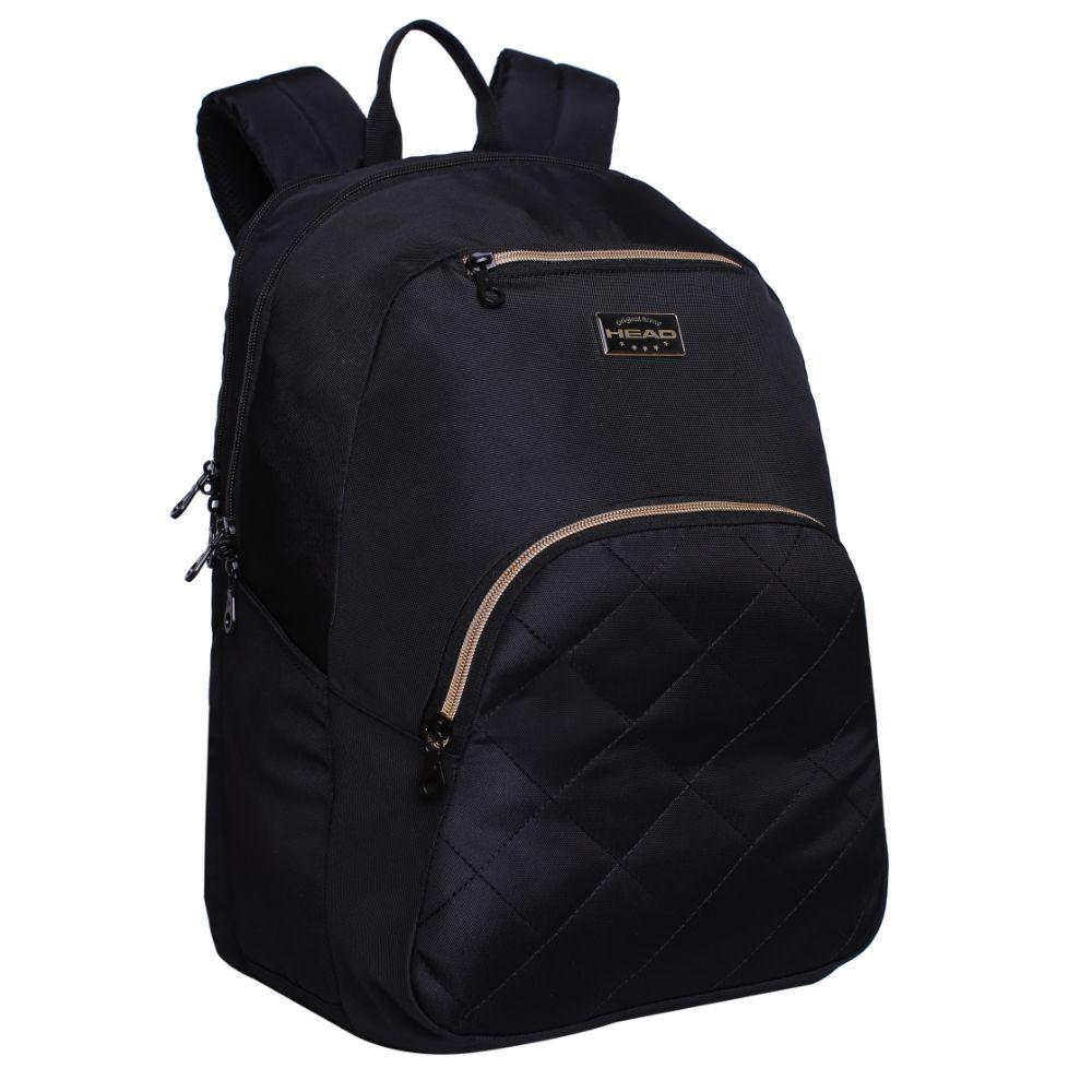 Mochila Monza Negro Rose Gold Head-0