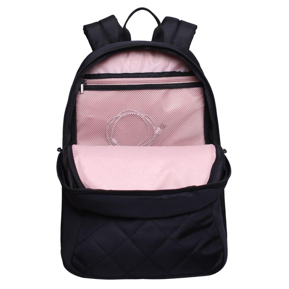 Mochila Monza Negro Rose Gold Head-2