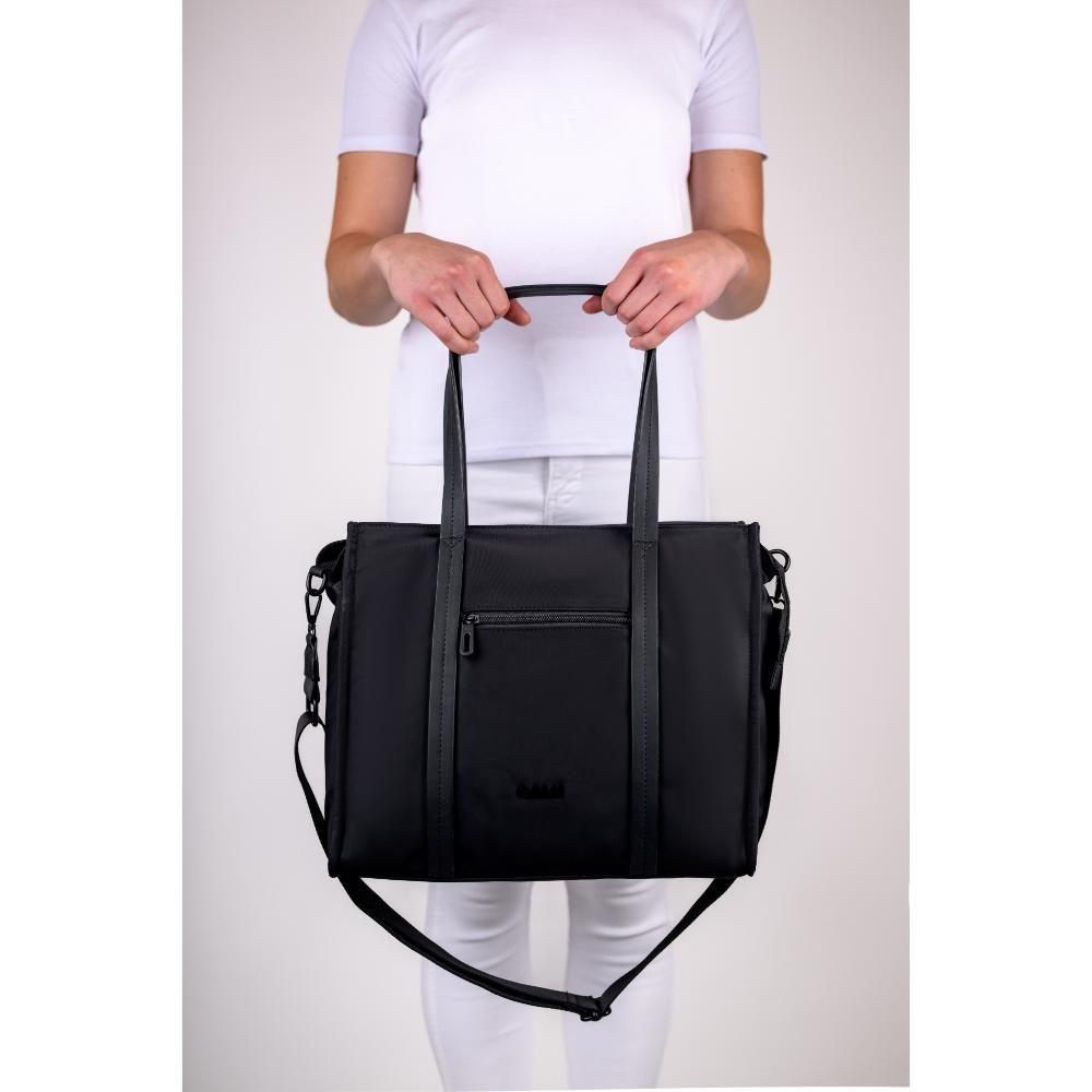 Cartera Tote Porta Laptop 14 Alana Negro Calu-6