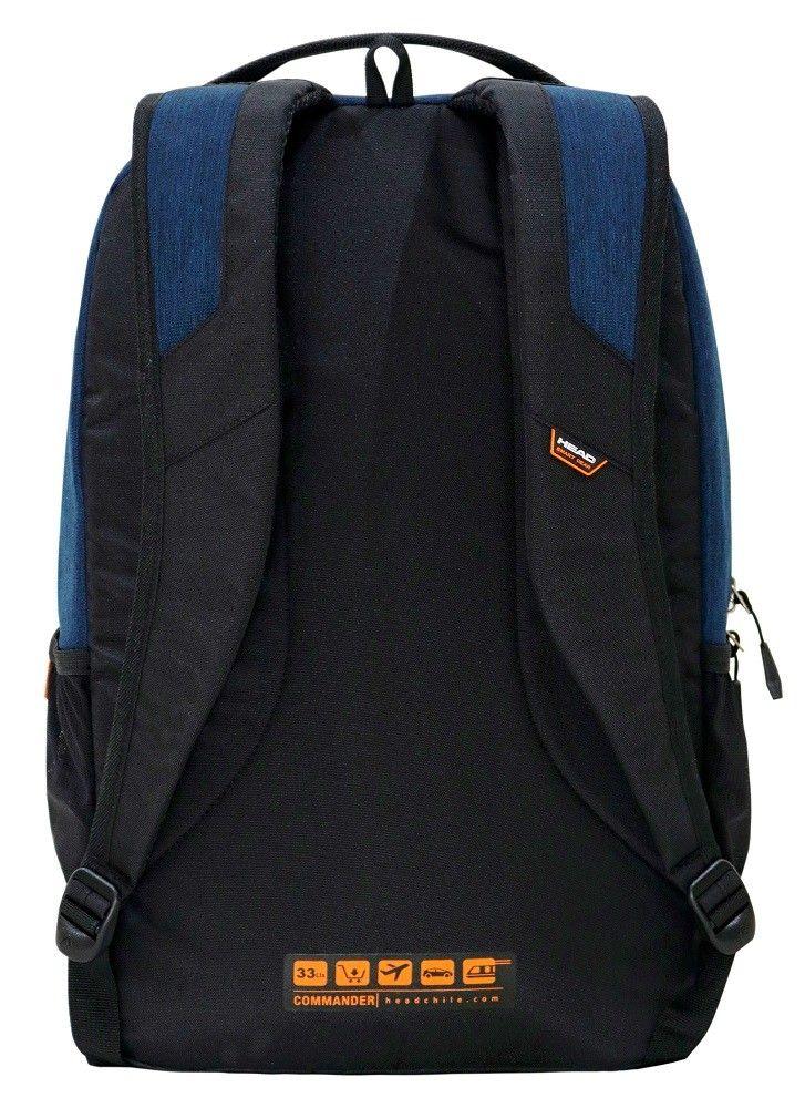 Mochila Ejecutiva Commander Azul Head-4