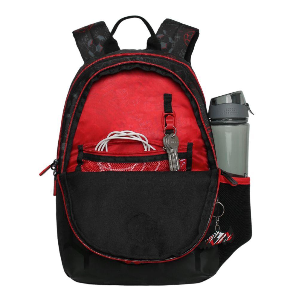 Mochila Infantil Niño Bionica Futbol Negro Head-2