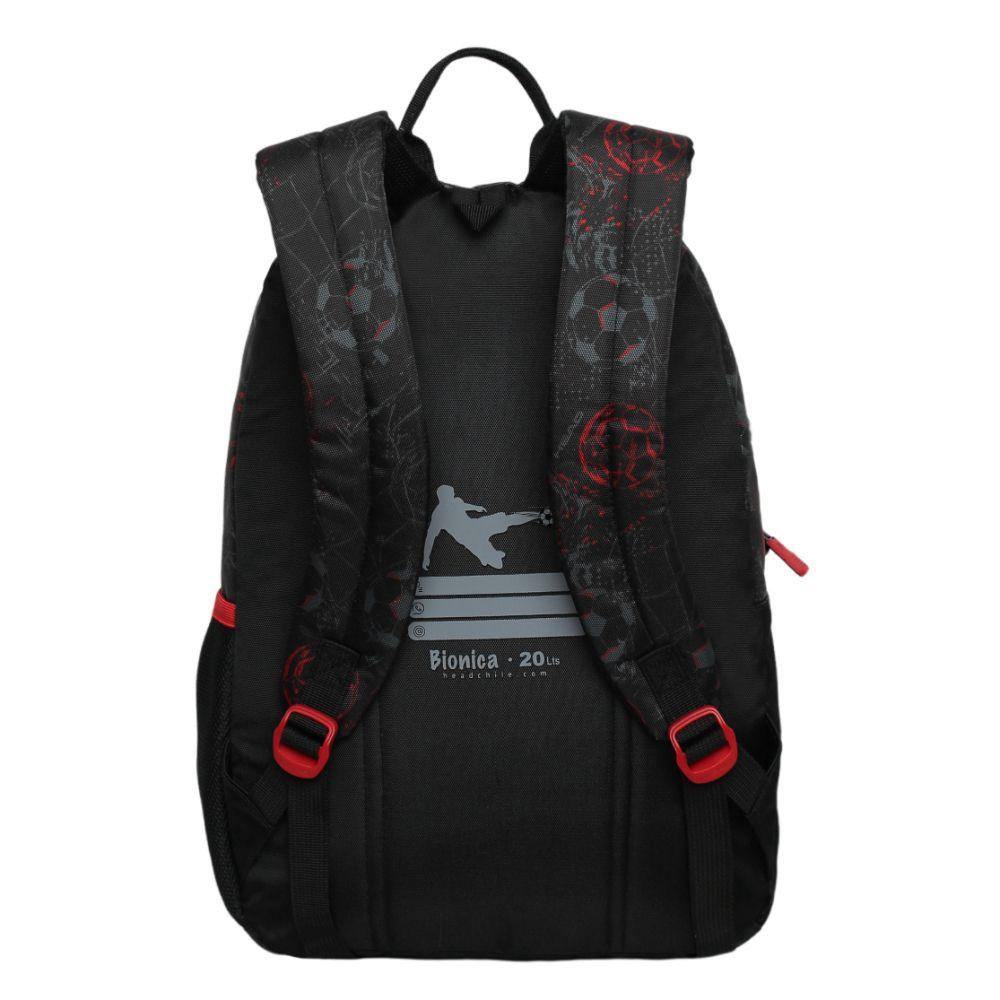 Mochila Infantil Niño Bionica Futbol Negro Head-5