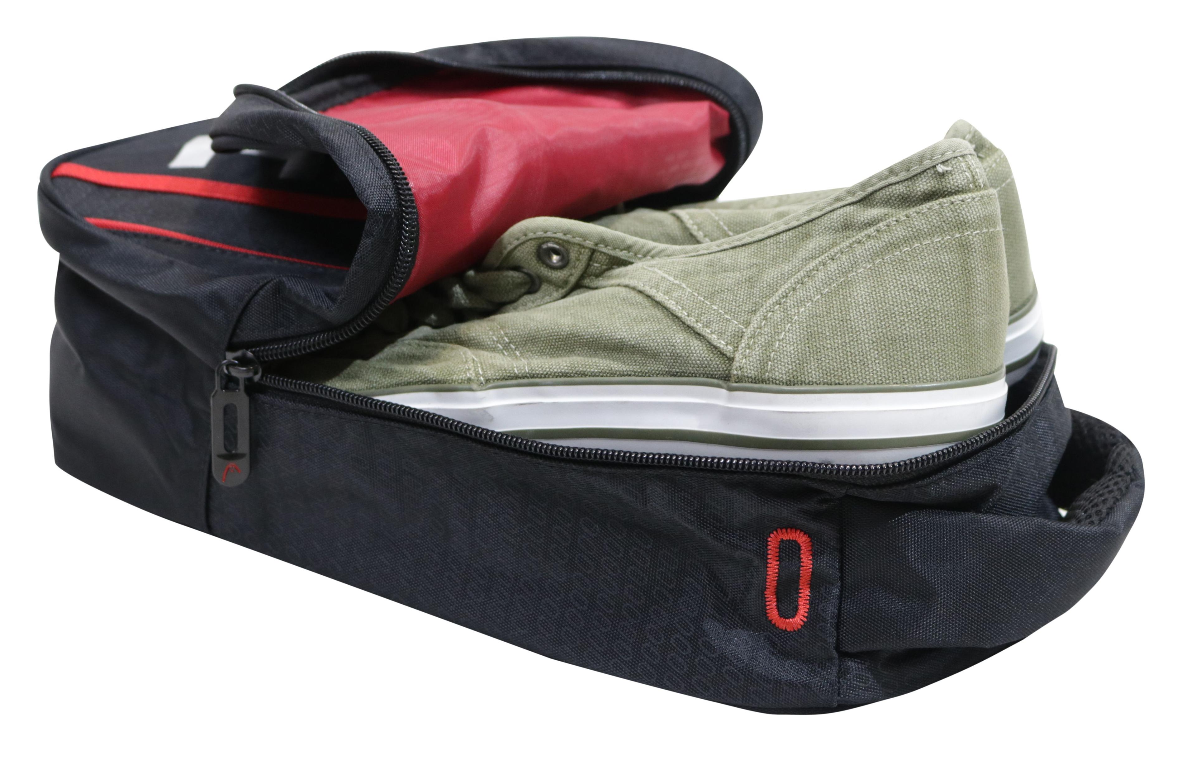 Botinero Bolso Combat 8 Negro Rojo Head-2