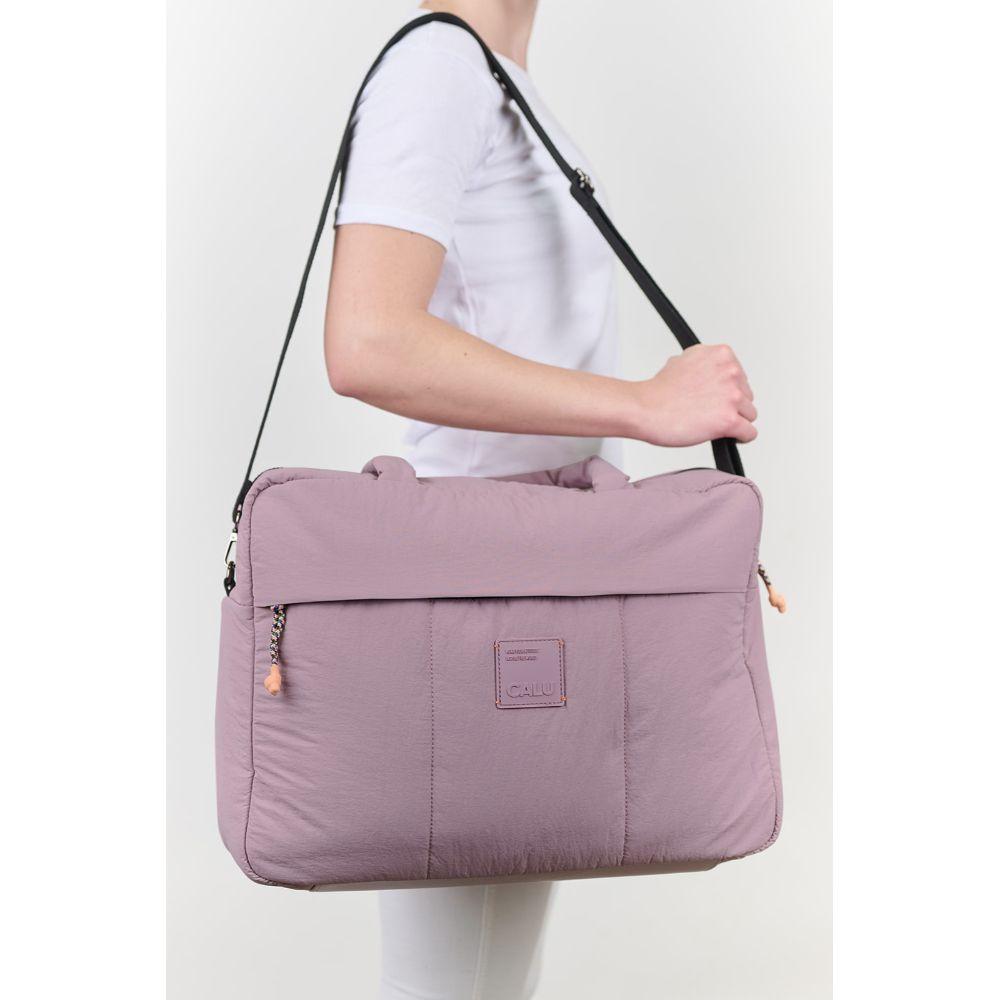 Bolso de Viaje Beatrice Acolchado Malva Calu-6