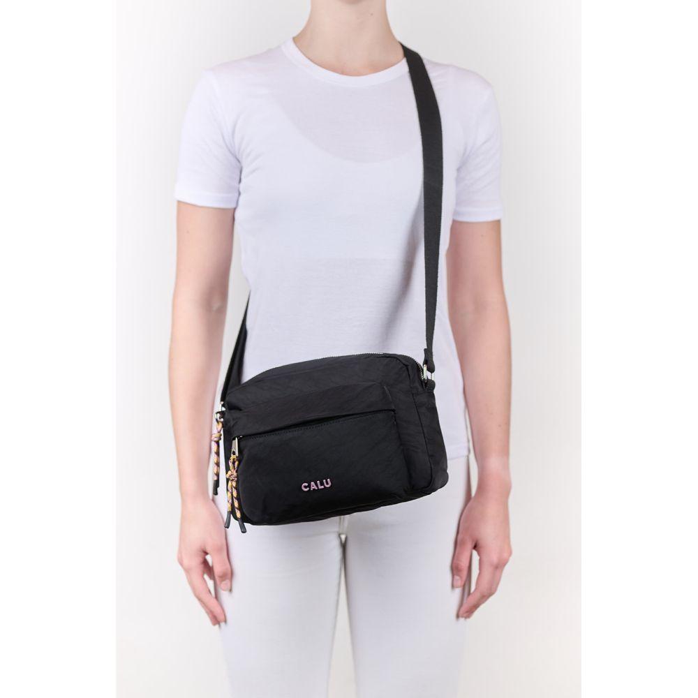 Cartera Bandolera Rocio Casual Negro Calu-6