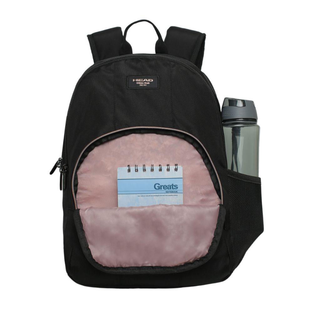 Mochila Mujer Simple Mokka Negro Head-2