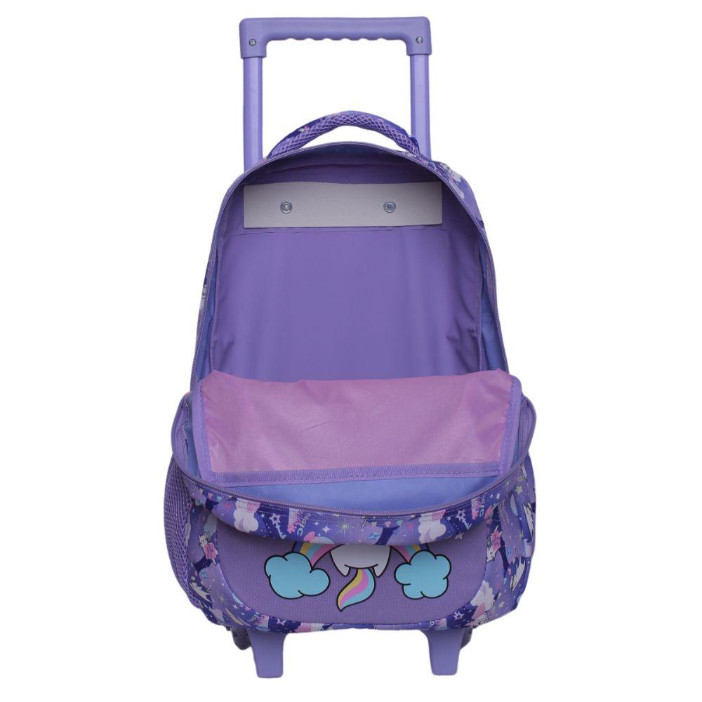 Mochila Carro Intantil Niña Strong  Magic Cat Morado Head-1