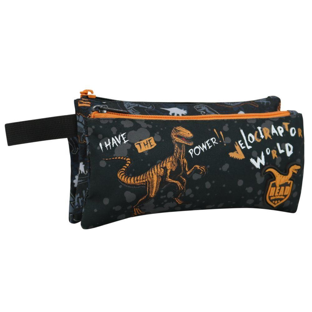 Estuche Celerio Dino Naranjo Head-0