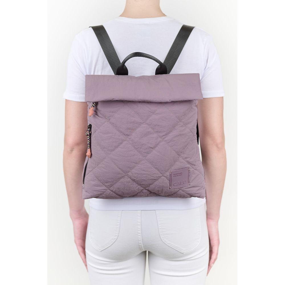Mochila Slim Billie con Tapeta Malva Calu-5
