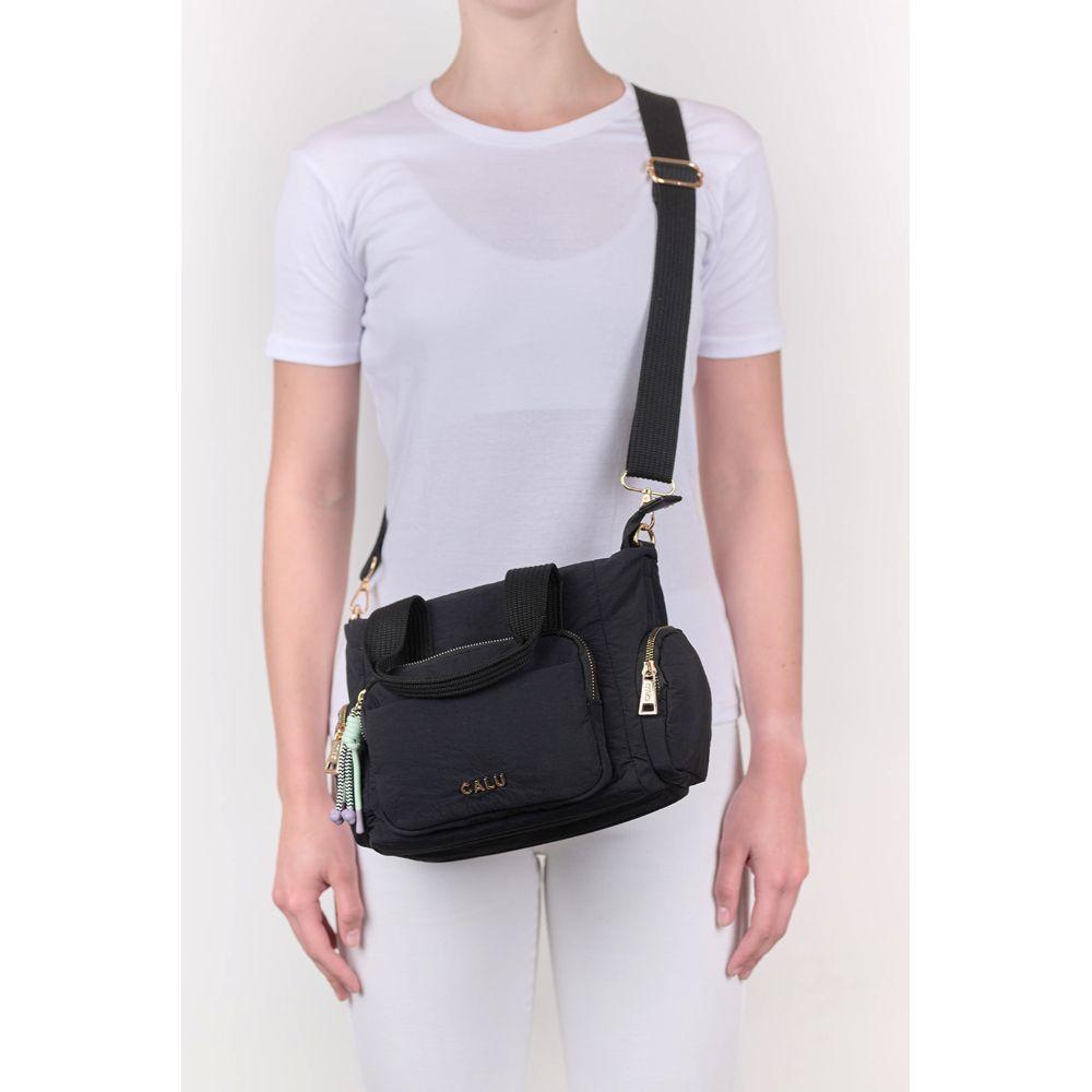 Cartera Bandolera Lena Colores Negro Calu-6
