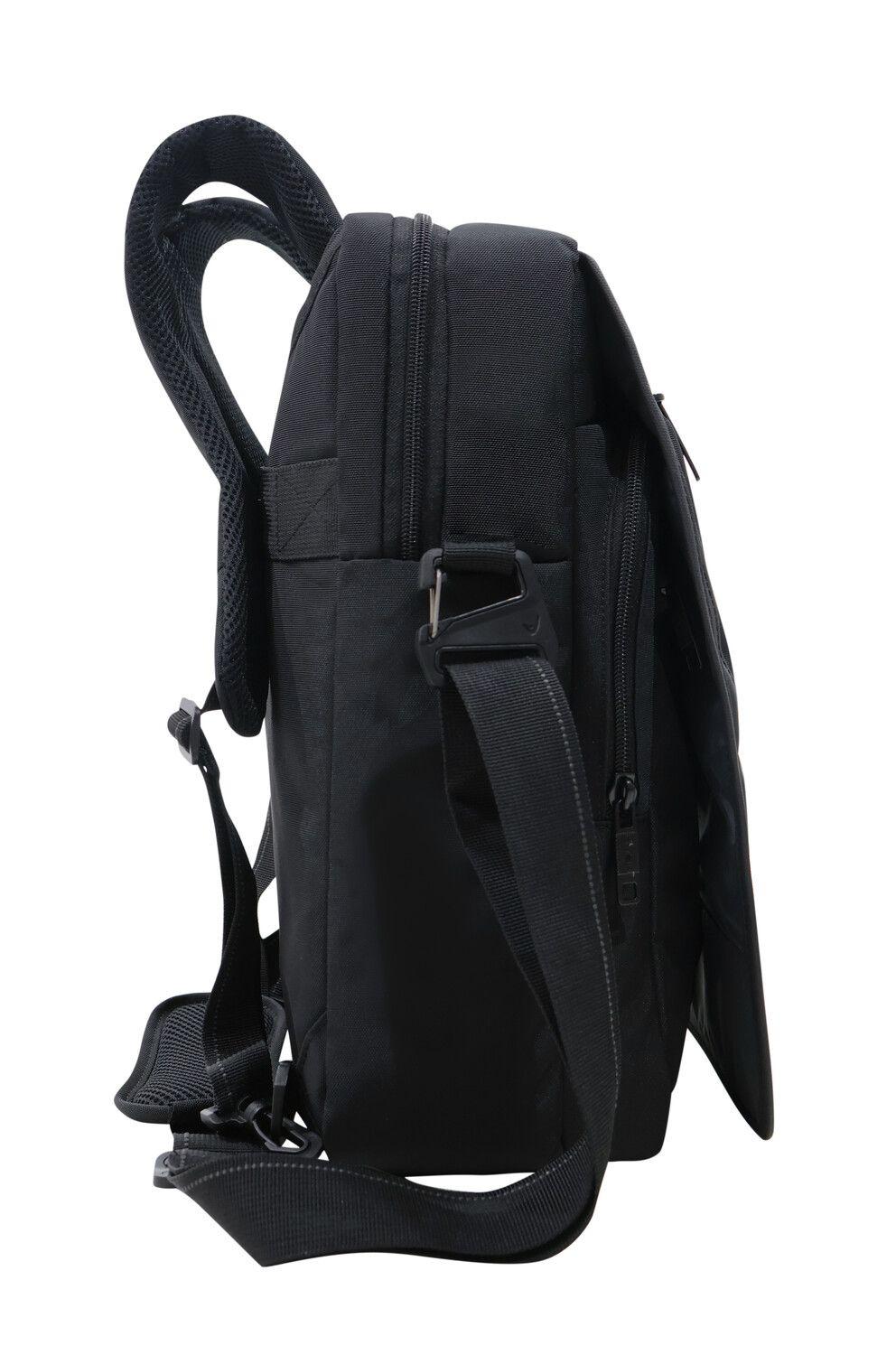 Maletín Mochila Euro Vertical L Negro Parches Head-6