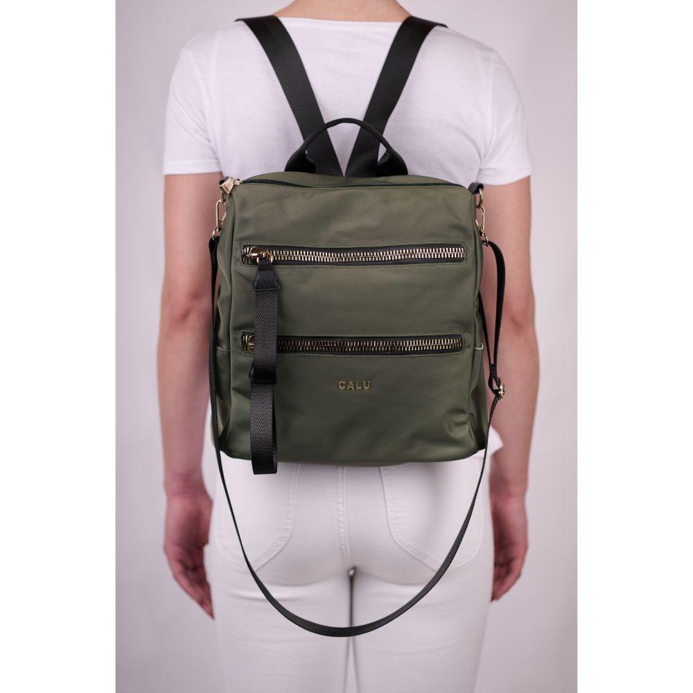 Mochila Cartera Belen Verde Oscuro Calu-6