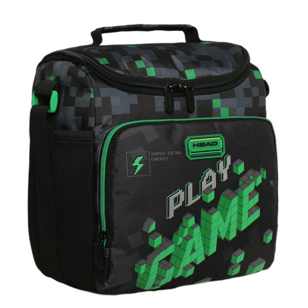 Lonchera Térmica Hombre Snack Gamer Negra Verde Head-0