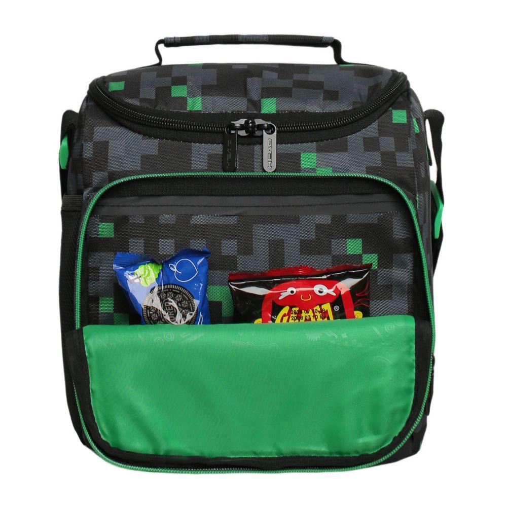Lonchera Térmica Hombre Snack Gamer Negra Verde Head-1