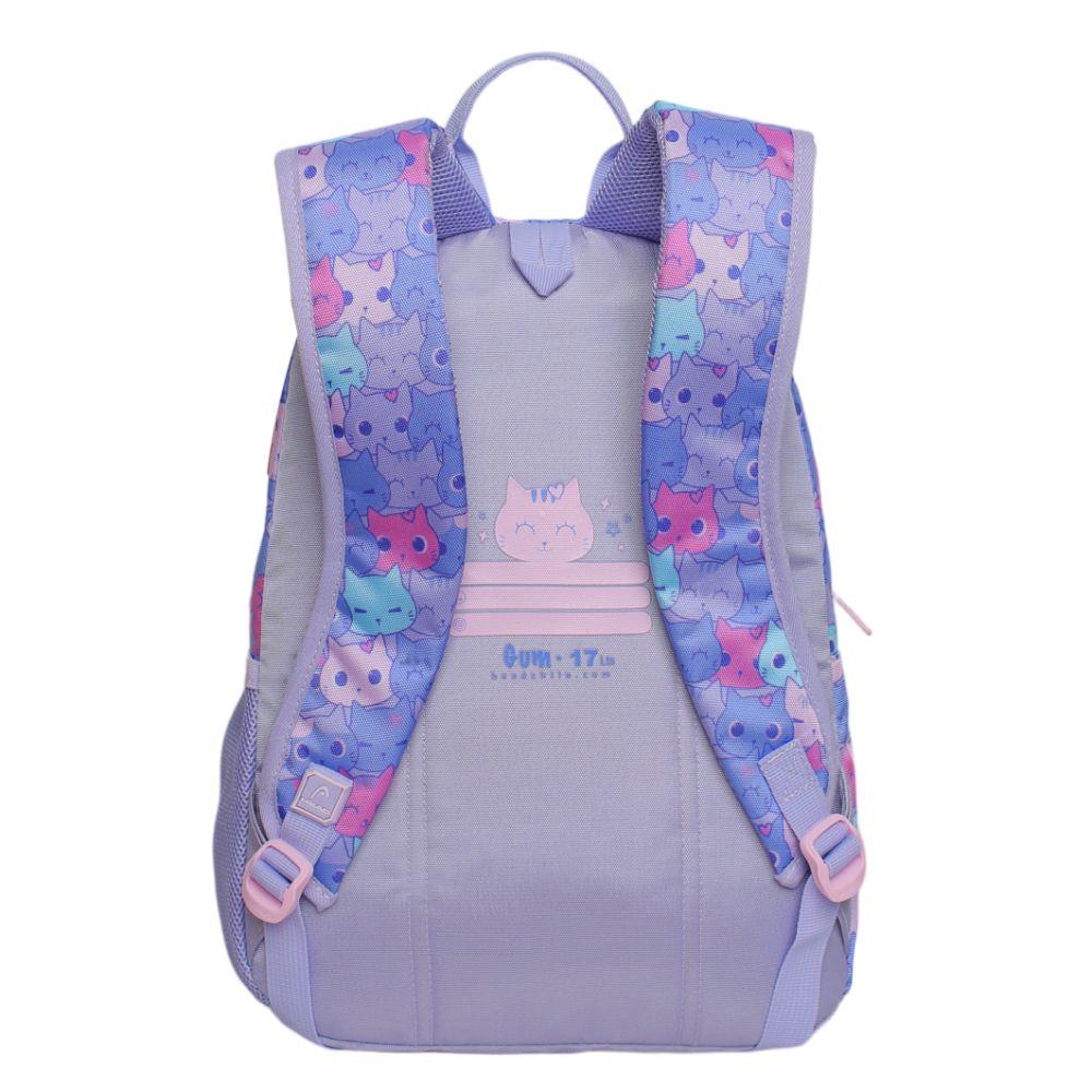 Mochila Infantil Niña Gum Meow Lila Head-4