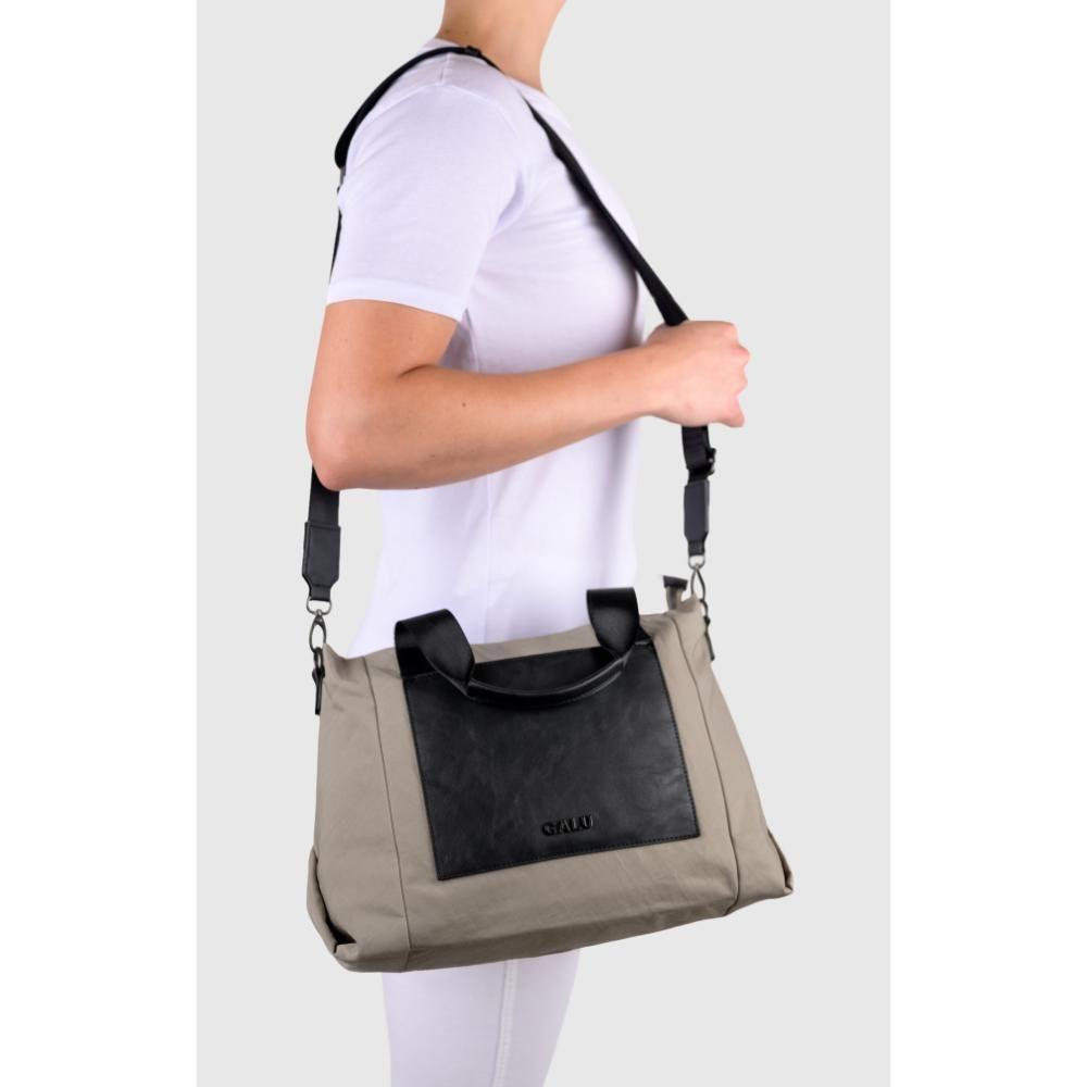 Cartera Gran Tamaño Doble Asa Jesu Beige Calu-7