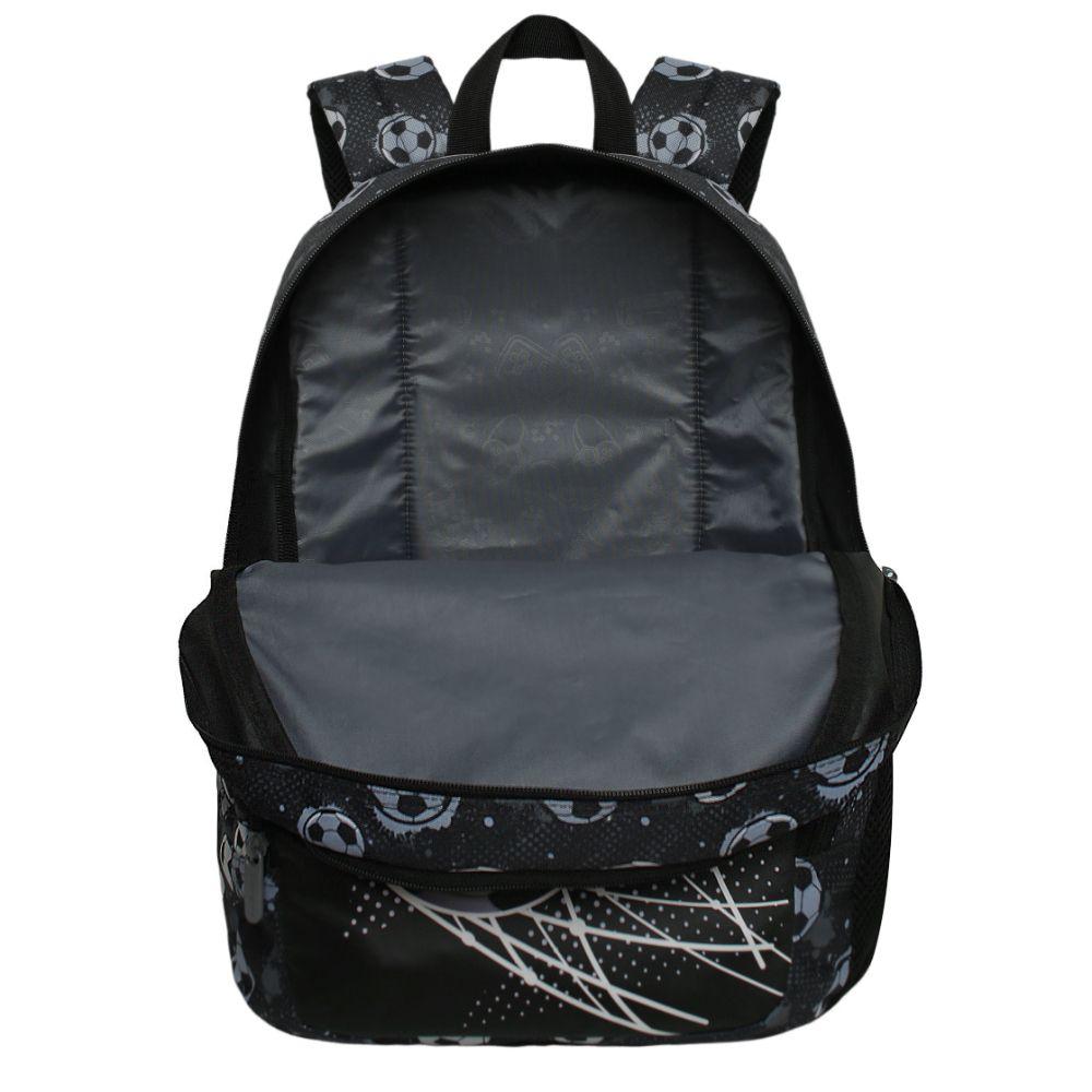 Mochila Infantil Niño Fantasy Soccer Negro Head-2