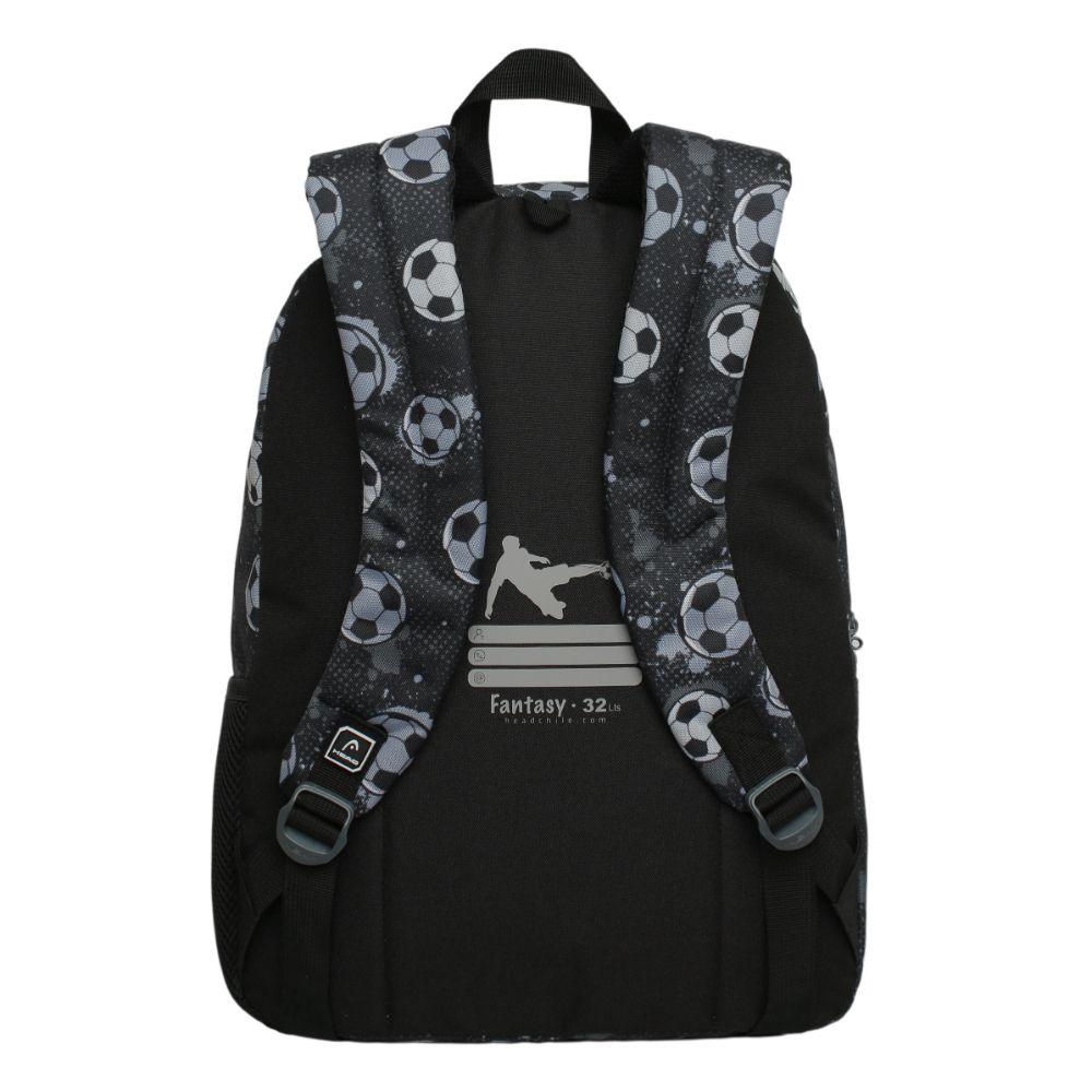 Mochila Infantil Niño Fantasy Soccer Negro Head-4