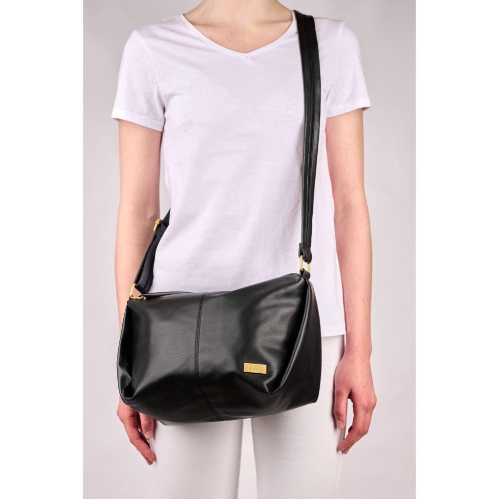 Cartera Mediana Bruna Negro Calu-6