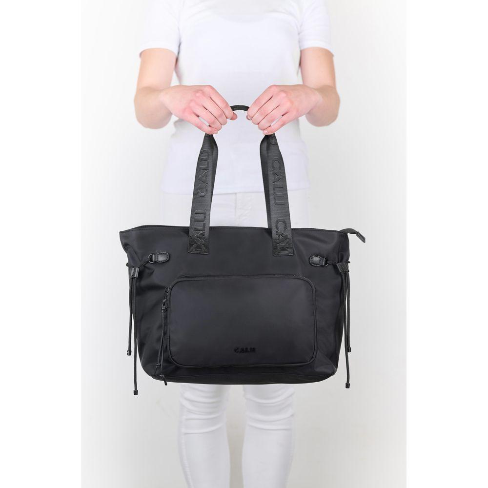 Cartera Tote Ginger Grande Negro Calu-5
