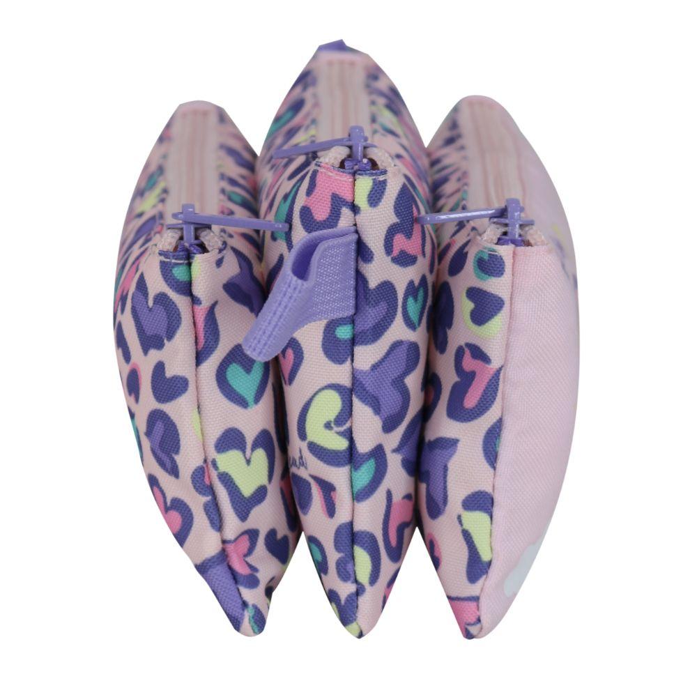 Estuche Escolar Celerio Unicornio Corazon Rosado Head-3