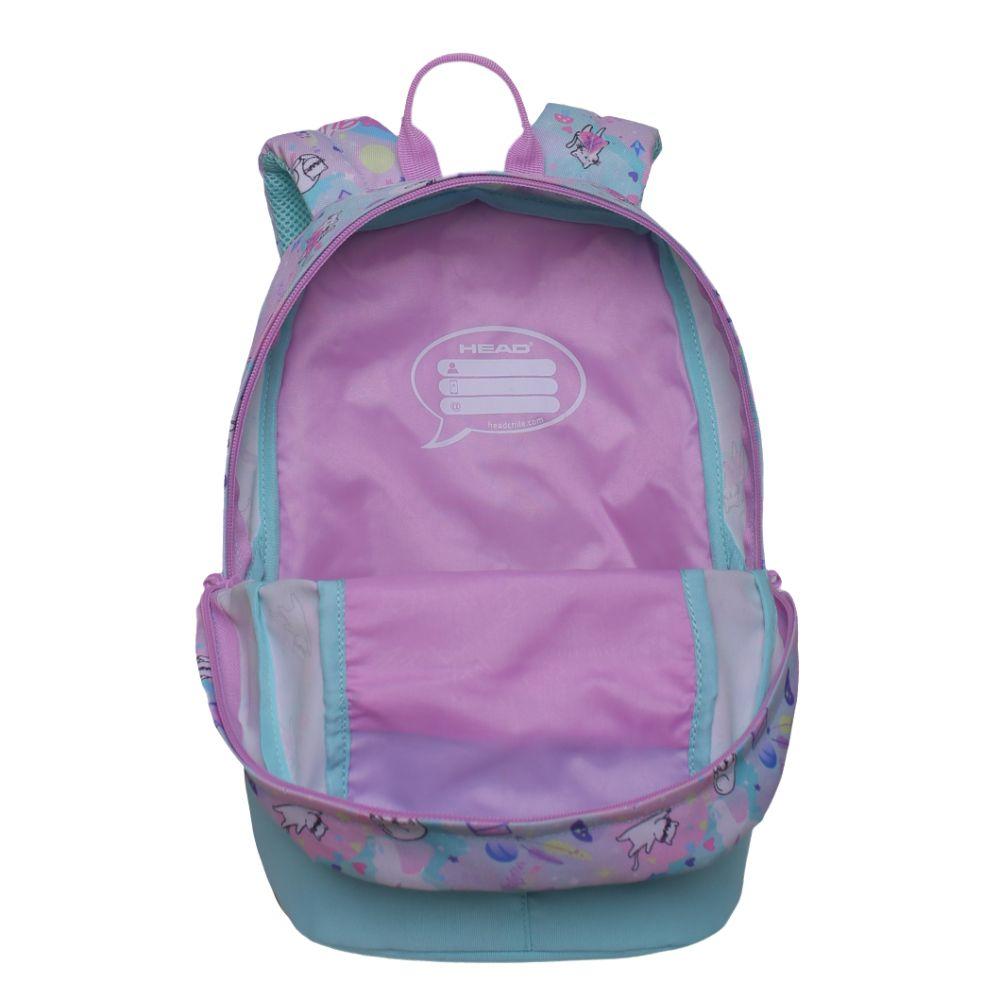Mochila Escolar Khalessi Cosmo Cat Menta Head-1