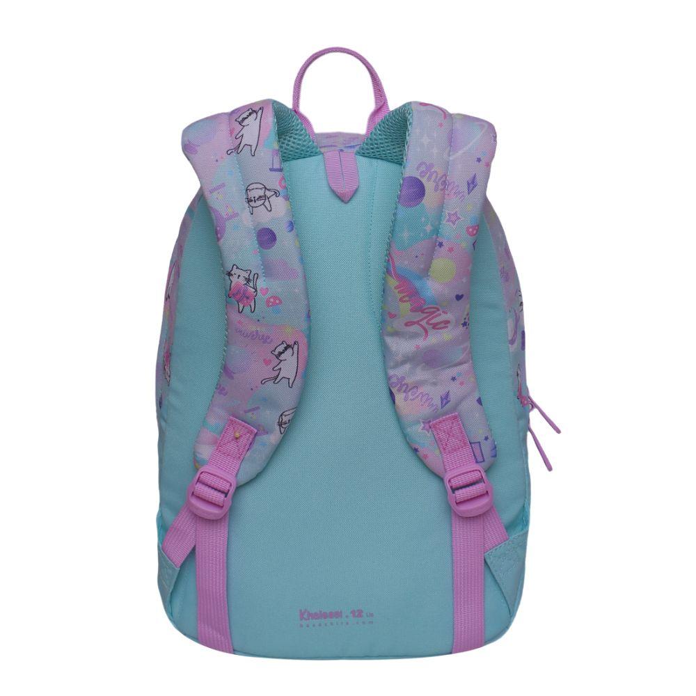 Mochila Escolar Khalessi Cosmo Cat Menta Head-3