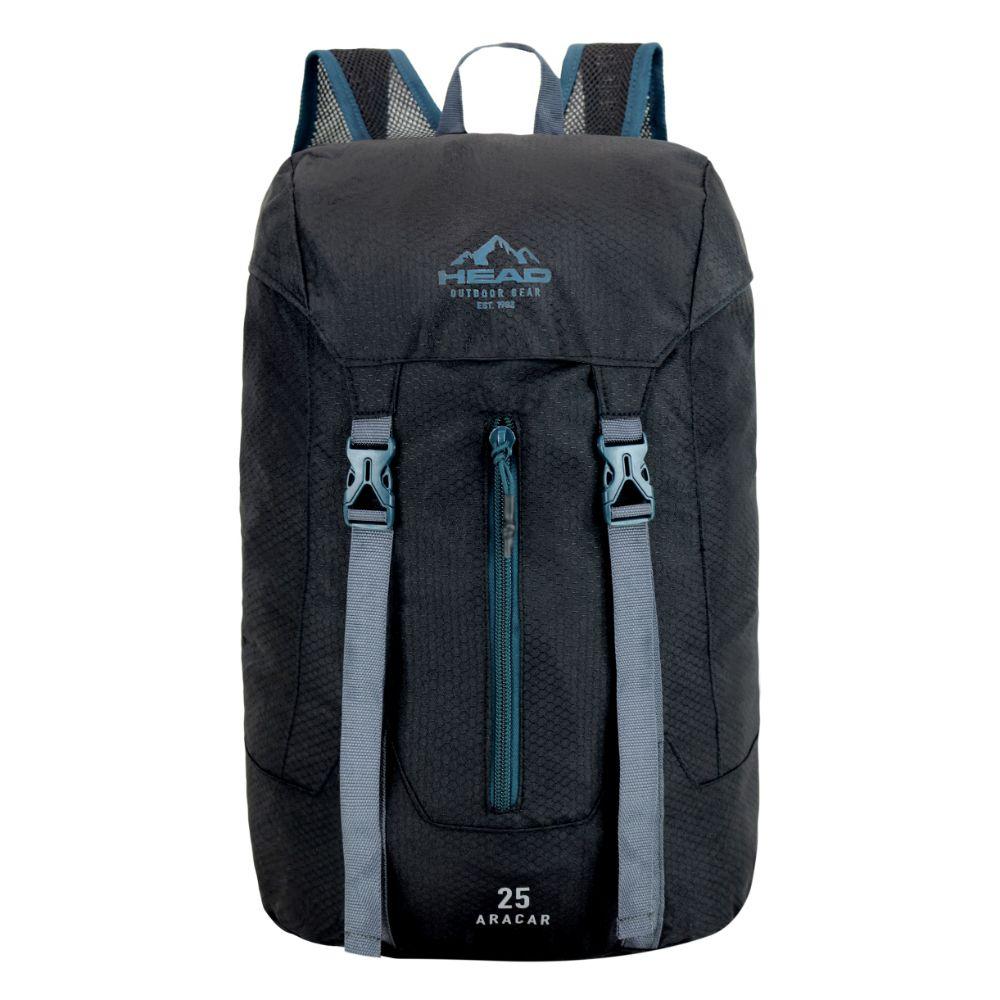 Mochila Outdoor Camping Aracar 25 Negro Petroleo Head-2