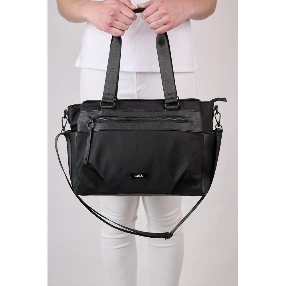 Cartera Bolso Shimmer Negro Calu-6