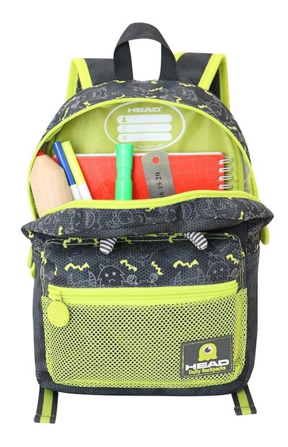 Mochila Niño Cookie Gris Moster Head   -2