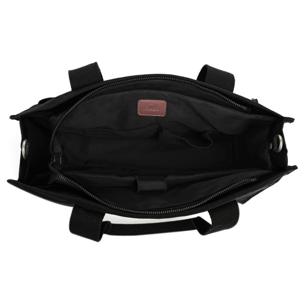 Cartera Tote Porta Laptop 14" Augusta Negro Calu-3