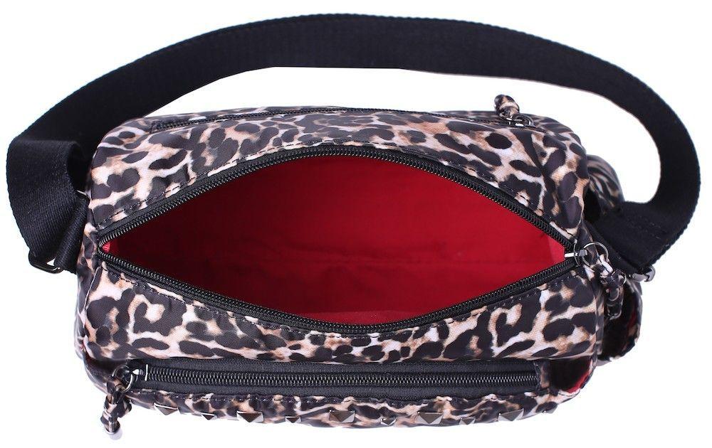 Cartera Faith Animal Print Cafe Leopardo Mujer Head-3