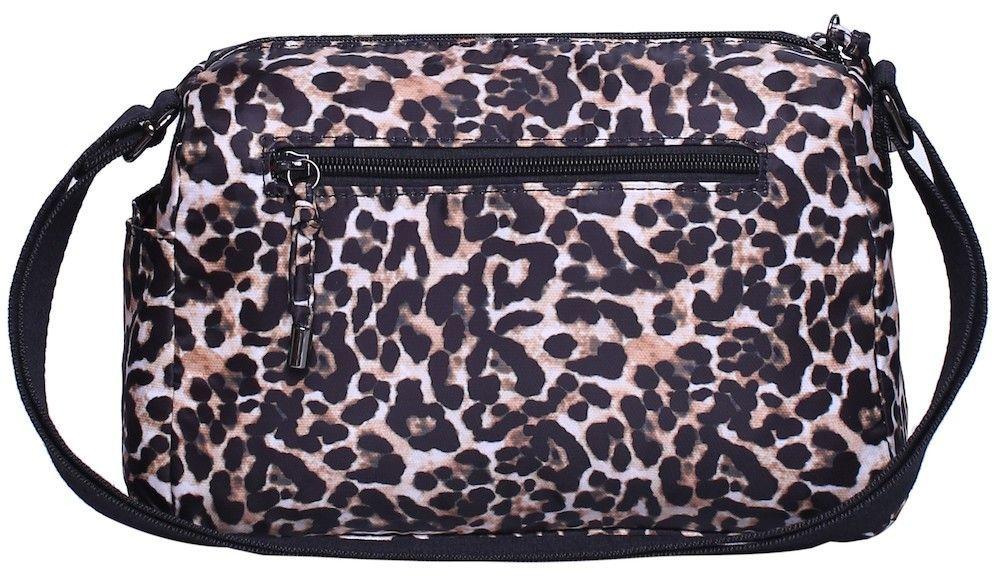 Cartera Faith Animal Print Cafe Leopardo Mujer Head-2