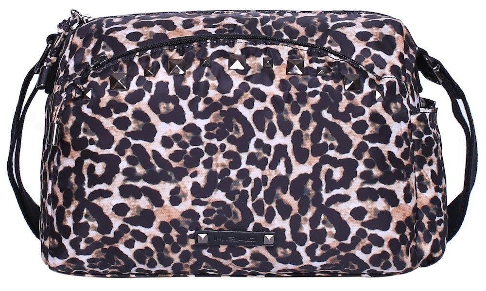 Cartera Faith Animal Print Cafe Leopardo Mujer Head-1