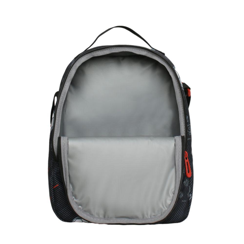 Lonchera Hombre Grey Futbol Negro Head-2