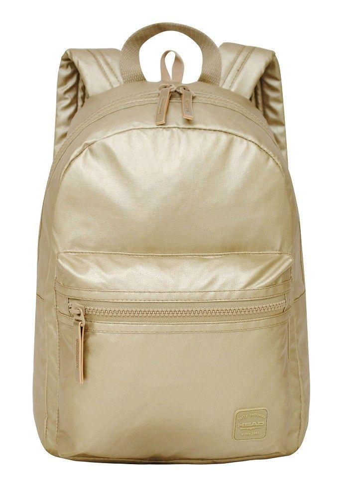 Mochila Clio Metalizada Dorado Head   -1