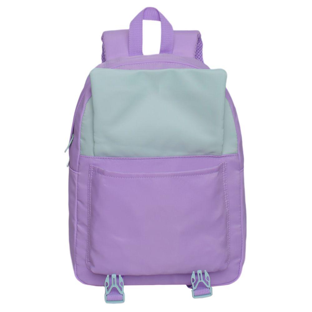 Mochila Infantil Sweet Color Block Lila Head-2