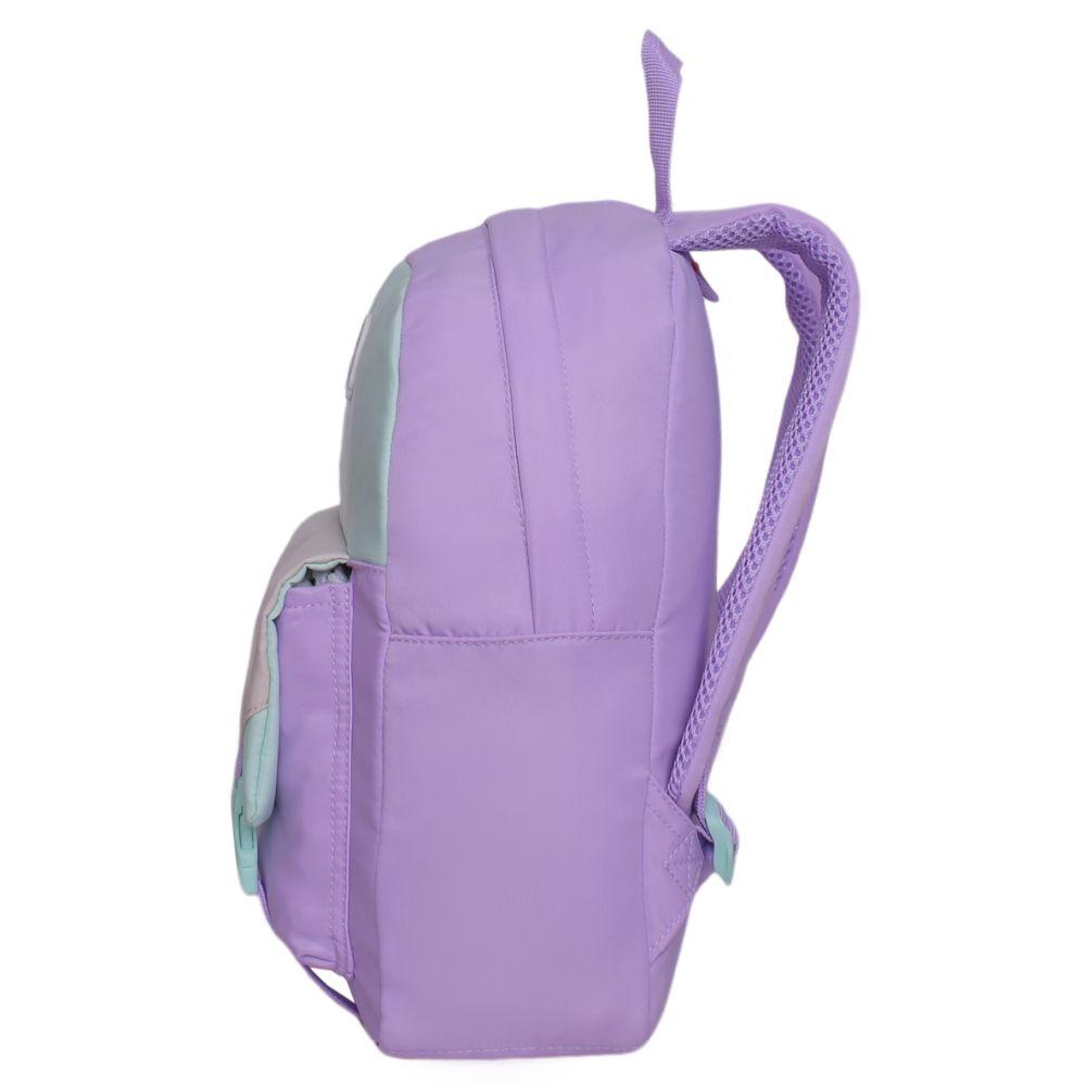 Mochila Infantil Sweet Color Block Lila Head-3