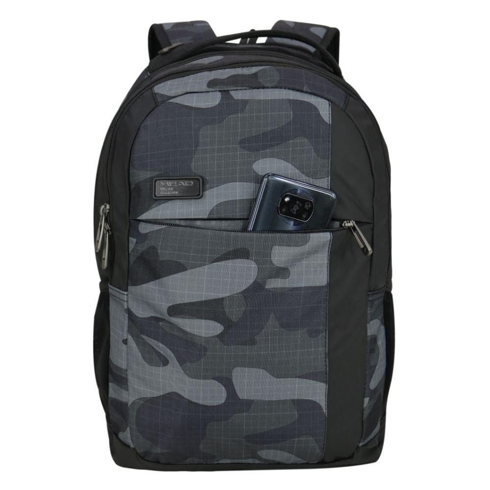 Mochila Ejecutiva Notebook Porter Camo Gris Oscuro Head-2