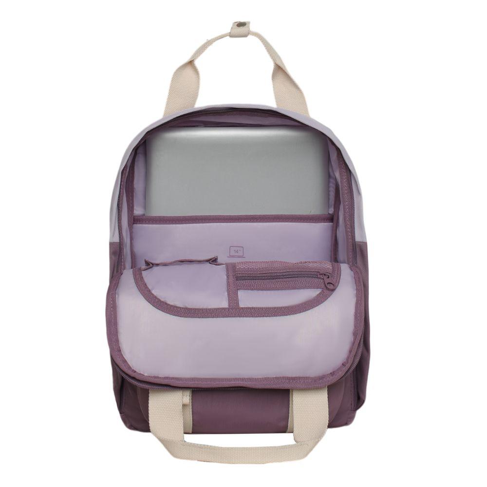Mochila Mujer Moda Omega Bordado Lila Head-2