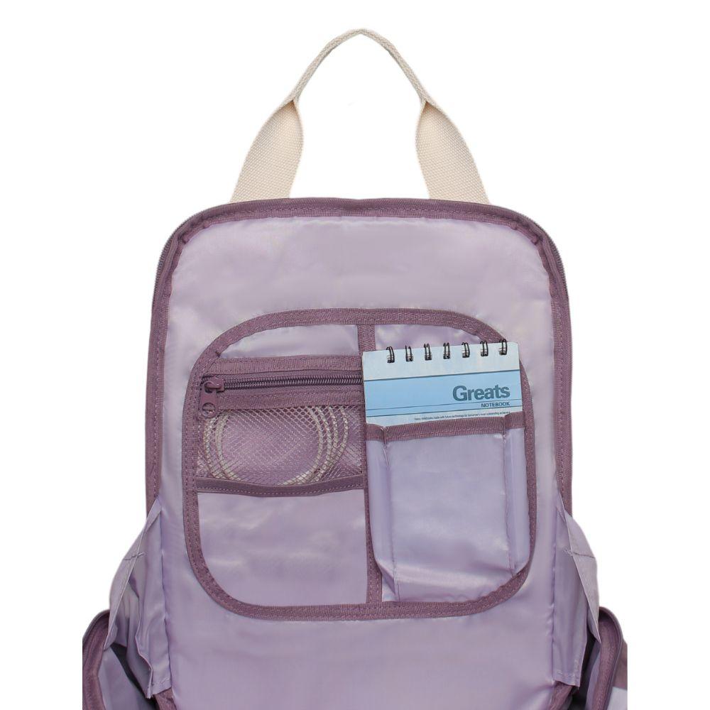 Mochila Mujer Moda Omega Bordado Lila Head-3