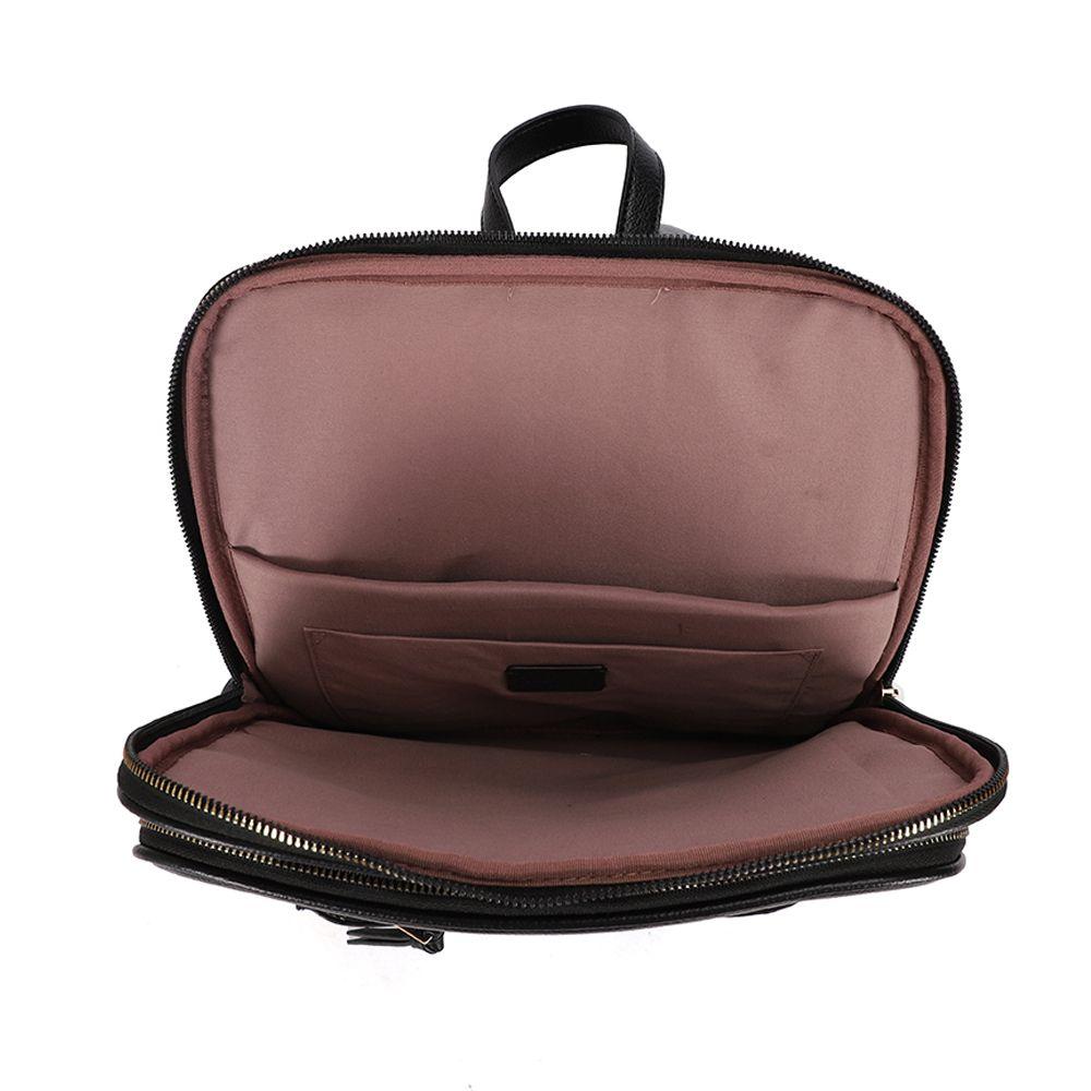 Mochila Notebook Mujer Glam Negro Head-3