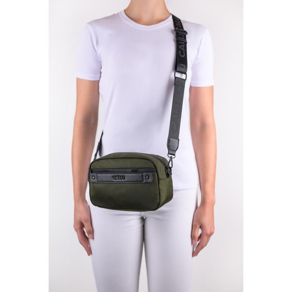 Cartera Bandolera Pequeña Eva Verde Militar Calu-6